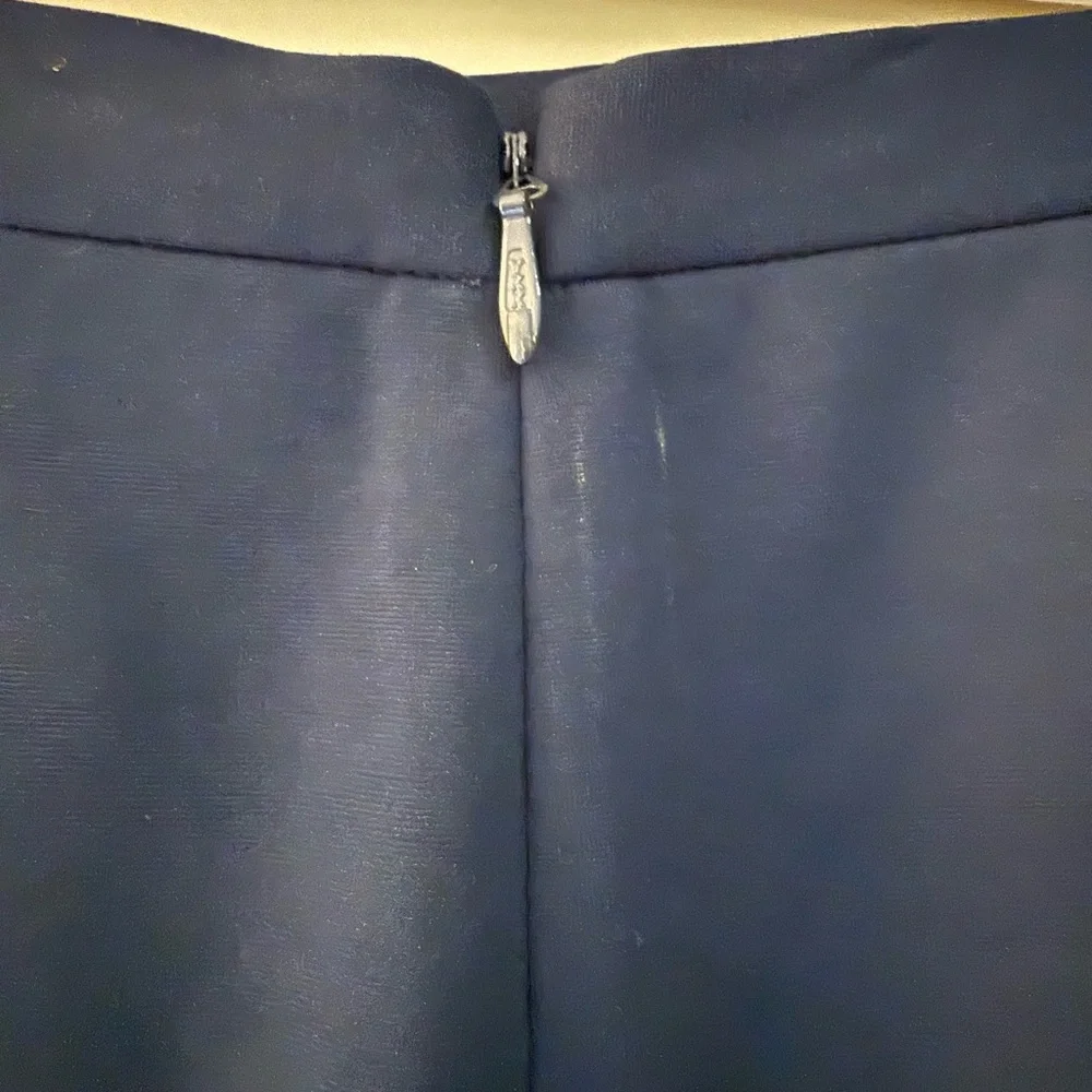 BCBGMaxAzria Dark Blue A-Line Skirt